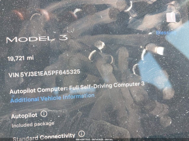 2023 TESLA MODEL 3 5YJ3E1EA5PF645325 Photo 6