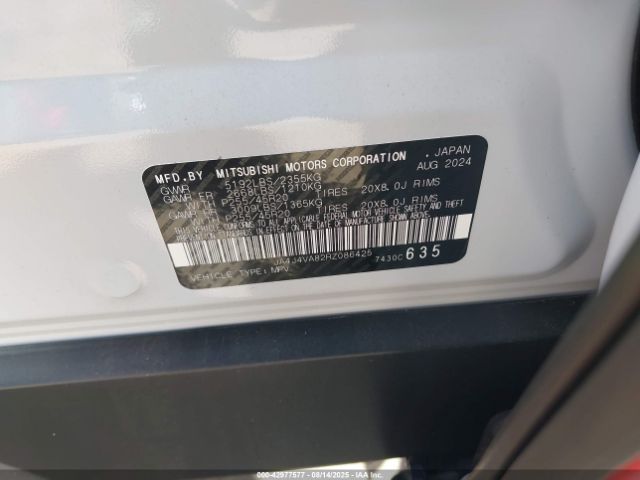 2024 MITSUBISHI OUTLANDER JA4J4VA82RZ086425 Photo 8