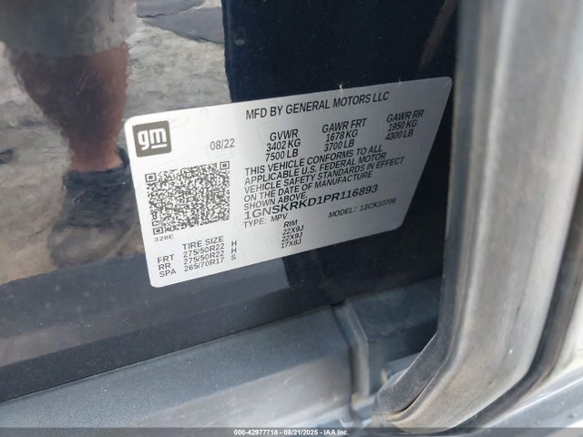 1GNSKRKD1PR116893 Chevrolet l84