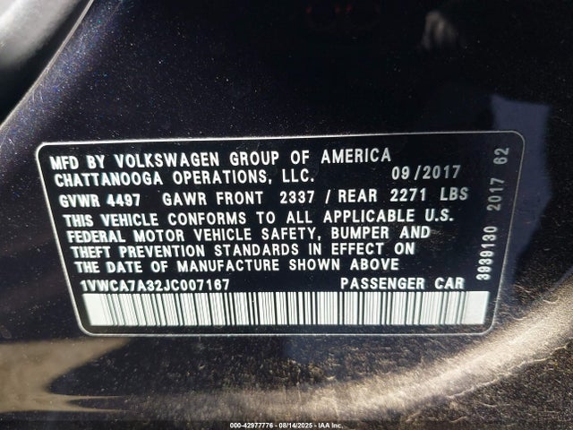 Volkswagen tsi 2018 1VWCA7A32JC007167 Image 9