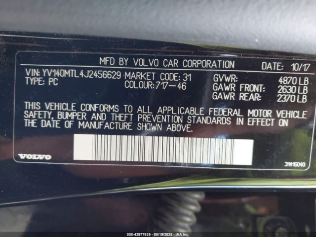 2018 VOLVO S60 YV140MTL4J2456629 Photo 8