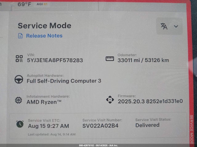 2023 TESLA MODEL 3 5YJ3E1EA8PF578283 Photo 6
