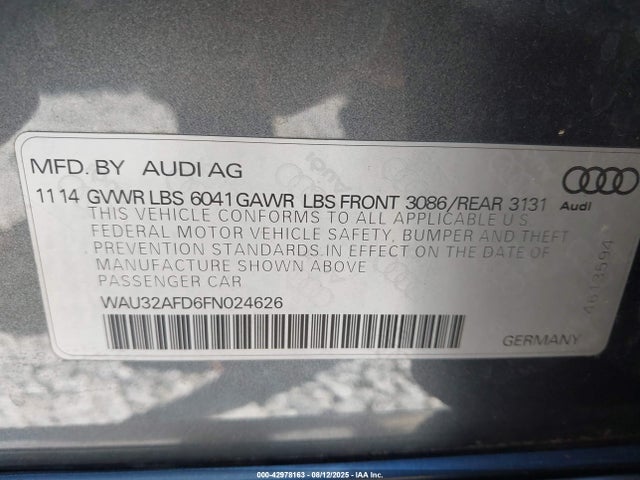 2015 AUDI A8 L WAU32AFD6FN024626 Photo 8