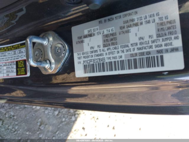 2014 MAZDA MX-5 MIATA JM1NC2PF8E0236468 Photo 8