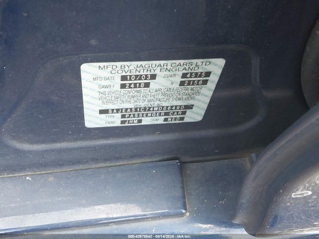 2004 JAGUAR X-TYPE SAJEA51C74WD66490 Photo 8