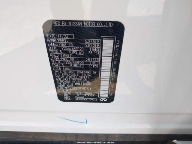 2024 INFINITI QX50 3PCAJ5FBXRF107773 Photo 8