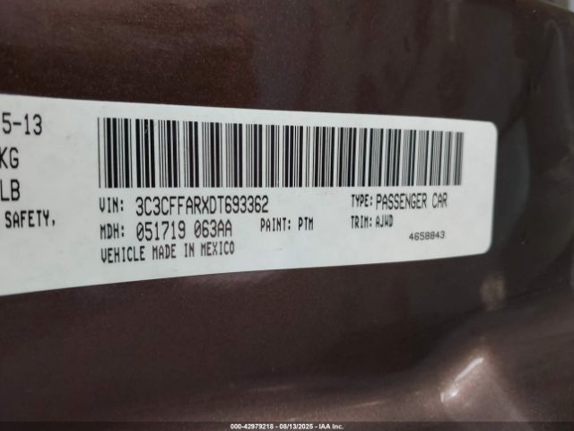 2013 FIAT 500 3C3CFFARXDT693362 Photo 8