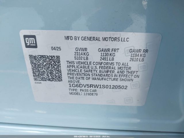 2025 CADILLAC CT5-V 1G6DV5RW1S0120502 Photo 8