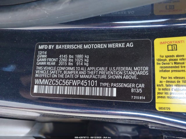 Mini 2015 2015 WMWZC5C56FWP45101 Image 9