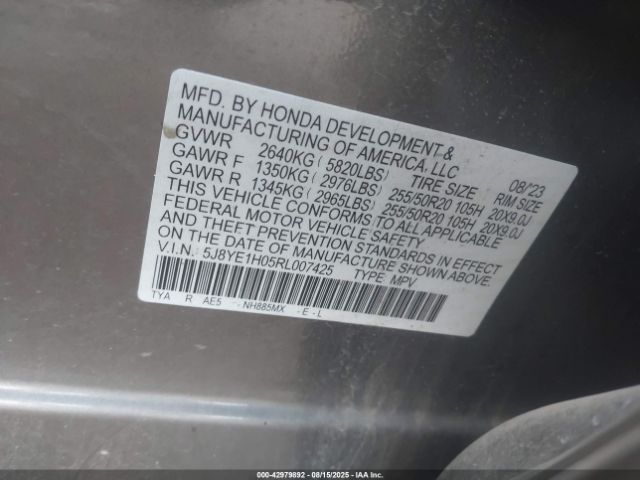 2024 ACURA MDX 5J8YE1H05RL007425 Photo 8