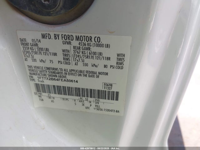 Ford 2015 2015 1FT7X2B64FEA50614 Image 9