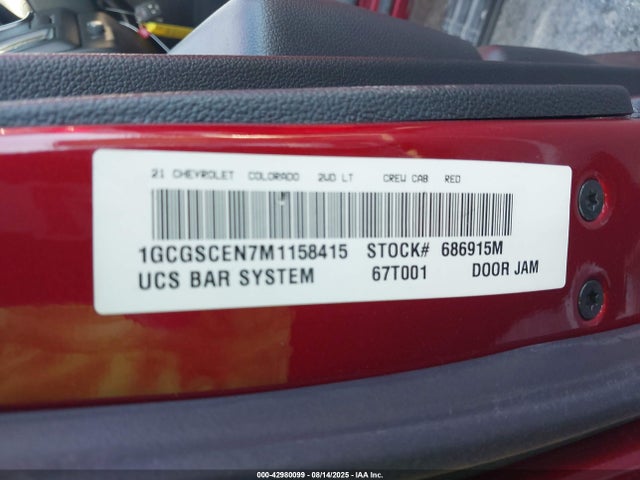 1GCGSCEN7M1158415 Chevrolet lgz - di, vvt, alum, var2, gen 2