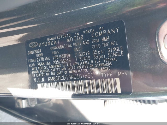 KM8JCCD13RU187851 Hyundai t-gdi gamma ii