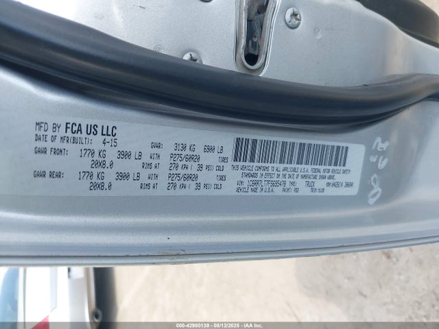 RAM 1500 2015 1C6RR7LT7FS695478 Image 9
