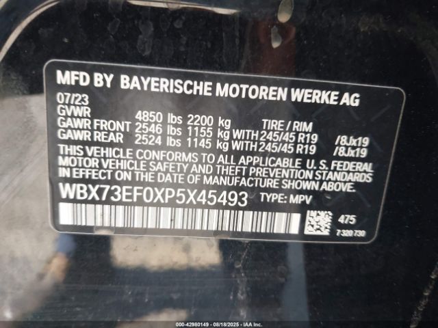 2023 BMW X1 WBX73EF0XP5X45493 Photo 8