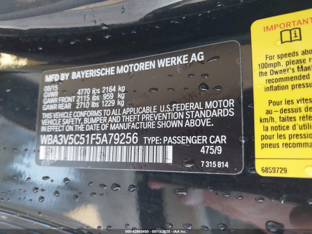BMW 428i 2015 WBA3V5C51F5A79256 Image 9