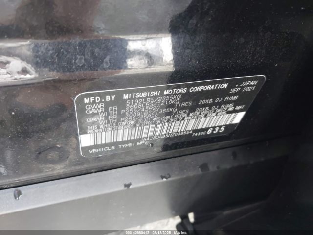 2022 MITSUBISHI OUTLANDER JA4J3UA85NZ038554 Photo 8