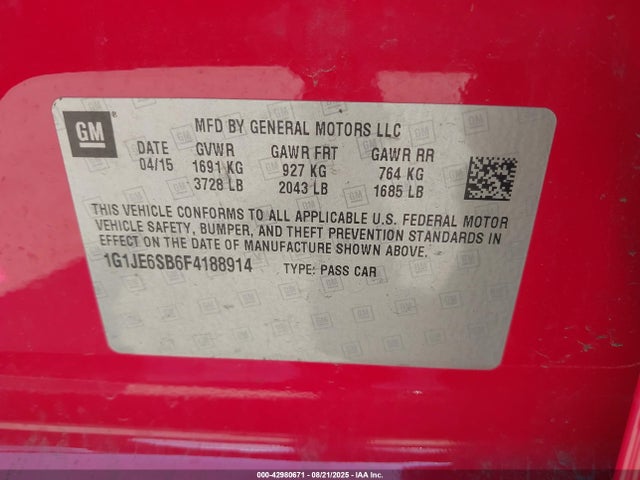 1G1JE6SB6F4188914 Chevrolet LUV