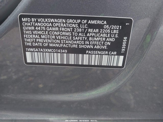 Volkswagen 2021 2021 1VWSA7A3XMC014349 Image 9