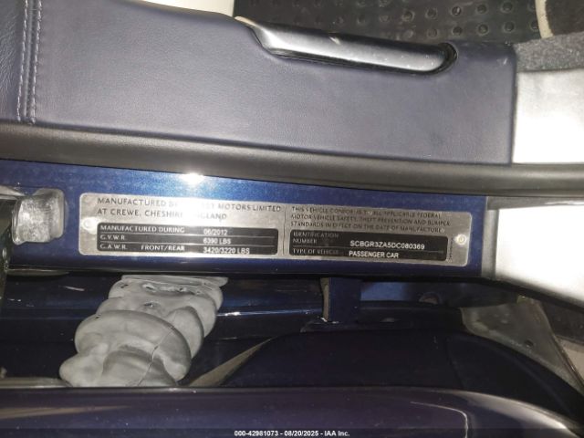 2013 BENTLEY CONTINENTAL GTC SCBGR3ZA5DC080369 Photo 8