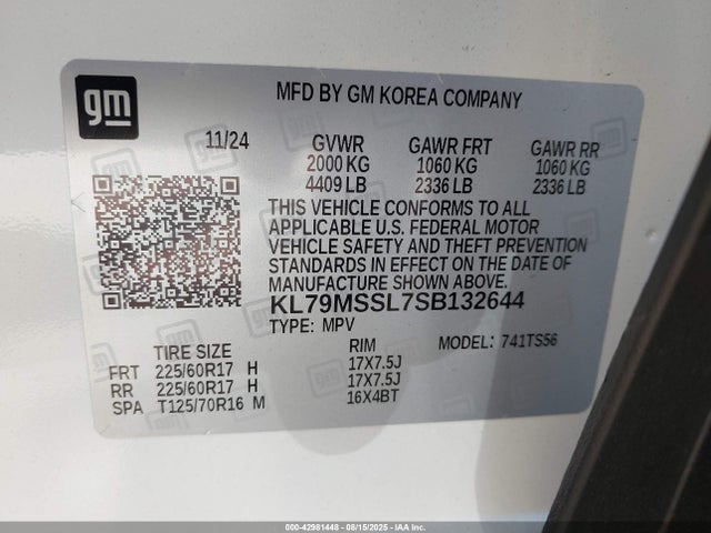 Chevrolet l3t 2025 KL79MSSL7SB132644 Image 9
