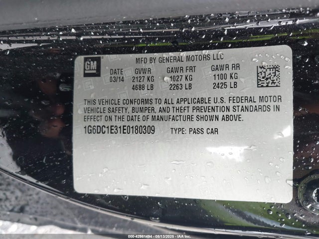 2014 CADILLAC CTS 1G6DC1E31E0180309 Photo 8