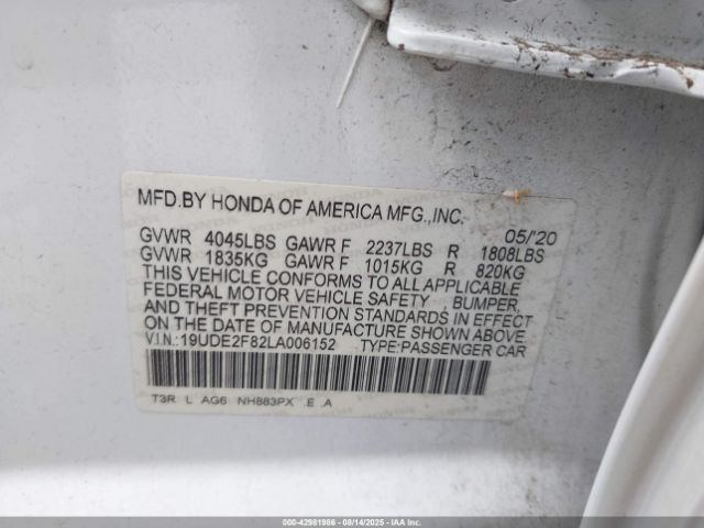 2020 ACURA ILX 19UDE2F82LA006152 Photo 8