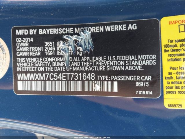 2014 MINI HARDTOP WMWXM7C54ET731648 Photo 8