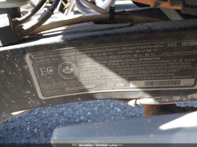 2008 CAN-AM SPYDER ROADSTER 2BXJACA128V002657 Photo 9