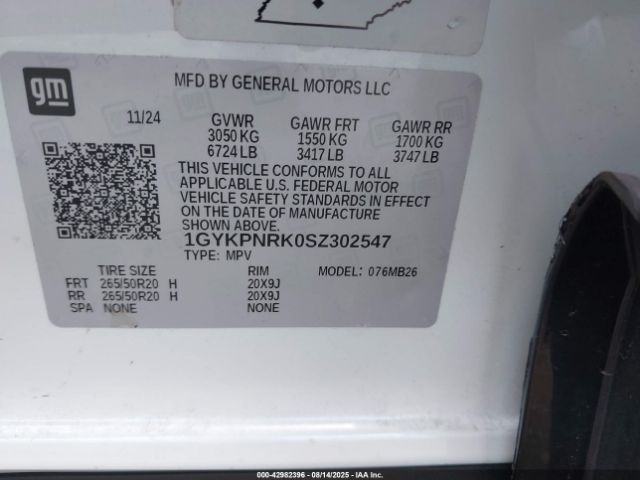 2025 CADILLAC LYRIQ 1GYKPNRK0SZ302547 Photo 8