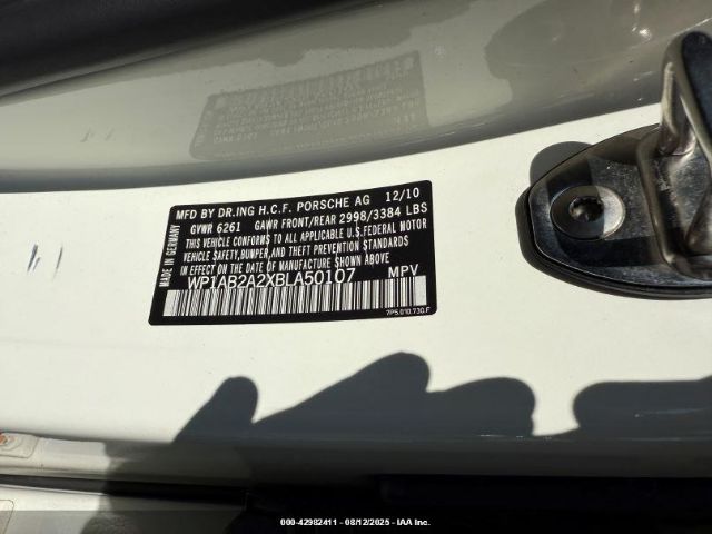 2011 PORSCHE CAYENNE WP1AB2A2XBLA50107 Photo 8