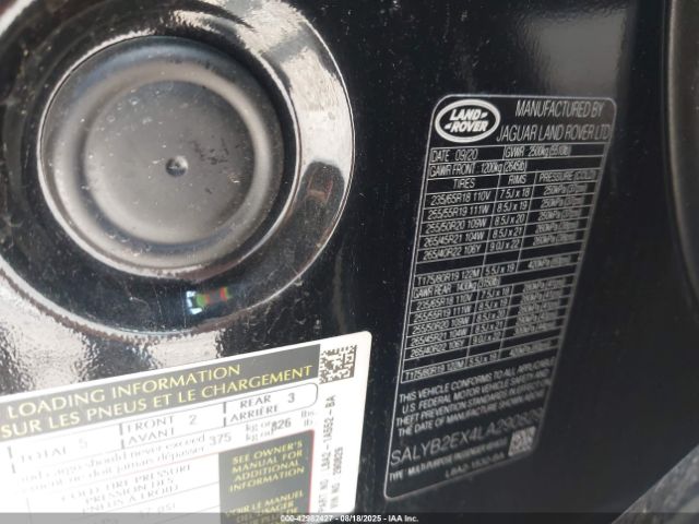 2020 LAND ROVER RANGE ROVER VELAR SALYB2EX4LA290829 Photo 8