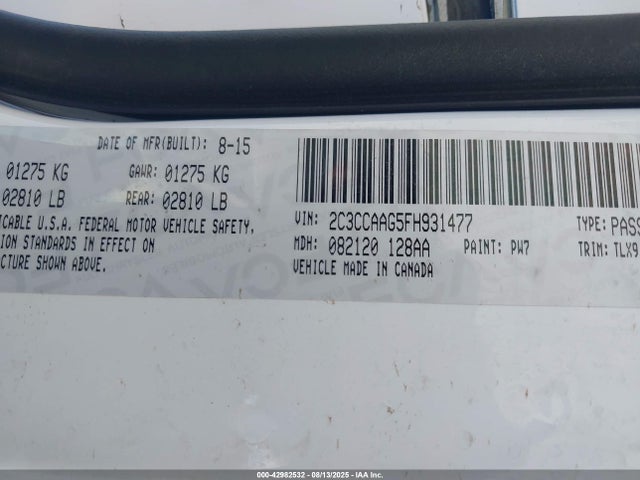Chrysler 2015 2015 2C3CCAAG5FH931477 Image 9