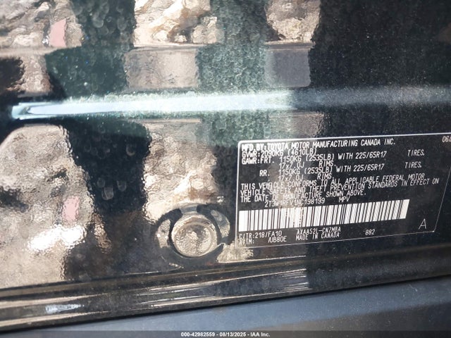2T3W1RFV1NC198199 Toyota a25a-fks