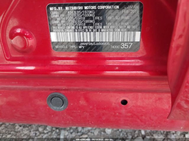 2018 MITSUBISHI OUTLANDER SPORT JA4AP3AU3JU006835 Photo 8