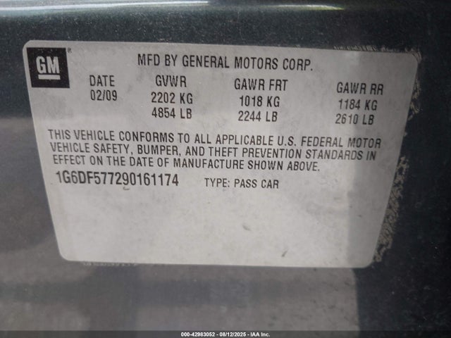 2009 CADILLAC CTS 1G6DF577290161174 Photo 8