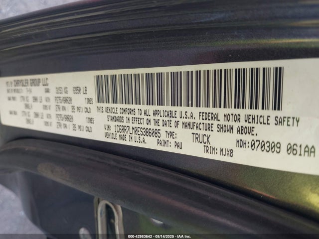 RAM 1500 2014 1C6RR7LM0ES386085 Image 9