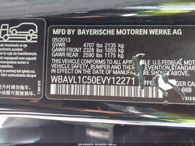 WBAVL1C50EVY12271 BMW X1