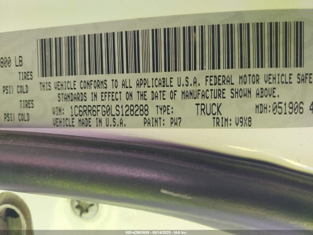 RAM 2020 2020 1C6RR6FG0LS128288 Image 9
