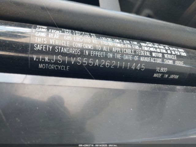 2006 SUZUKI C50 JS1VS55A262111445 Photo 9