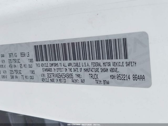 2017 RAM PROMASTER 1500 3C6TRVAG5HE545035 Photo 8