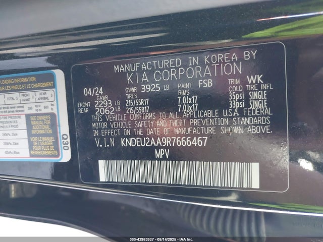 KIA nu mpi 2024 KNDEU2AA9R7666467 Image 9