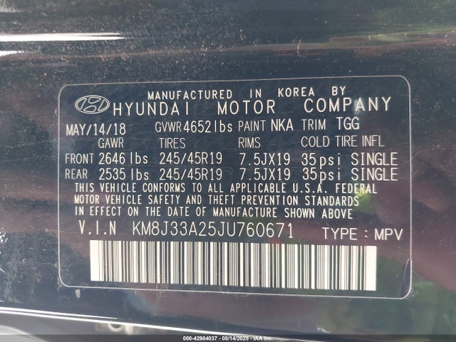 KM8J33A25JU760671 Hyundai t-gdi gamma