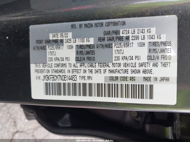 Mazda py cylinder deactiviation 2022 JM3KFBCM7N0614463 Image 9