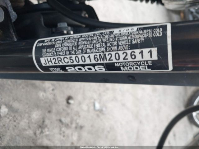 2006 HONDA VT750 JH2RC50016M202611 Photo 9