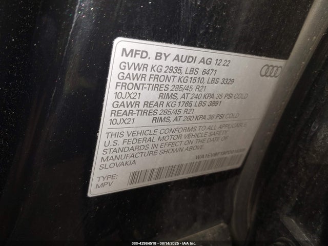 2023 AUDI Q8 WA1EVBF19PD016309 Photo 8