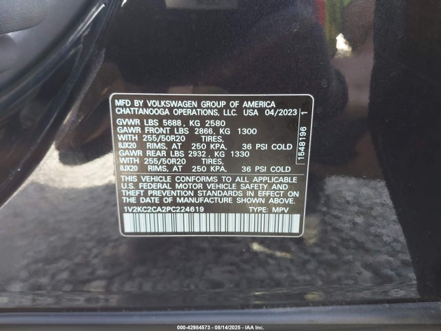 Volkswagen 2.0 tsi 2023 1V2KC2CA2PC224619 Image 9