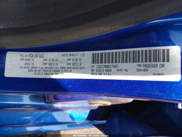 Chrysler 2016 2016 1C3CCCAB8GN170467 Image 9