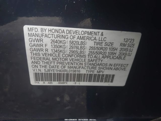 2024 ACURA MDX 5J8YE1H4XRL019816 Photo 8