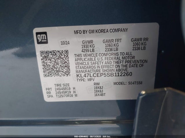 Buick lbp 2025 KL47LCEP5SB112260 Image 9